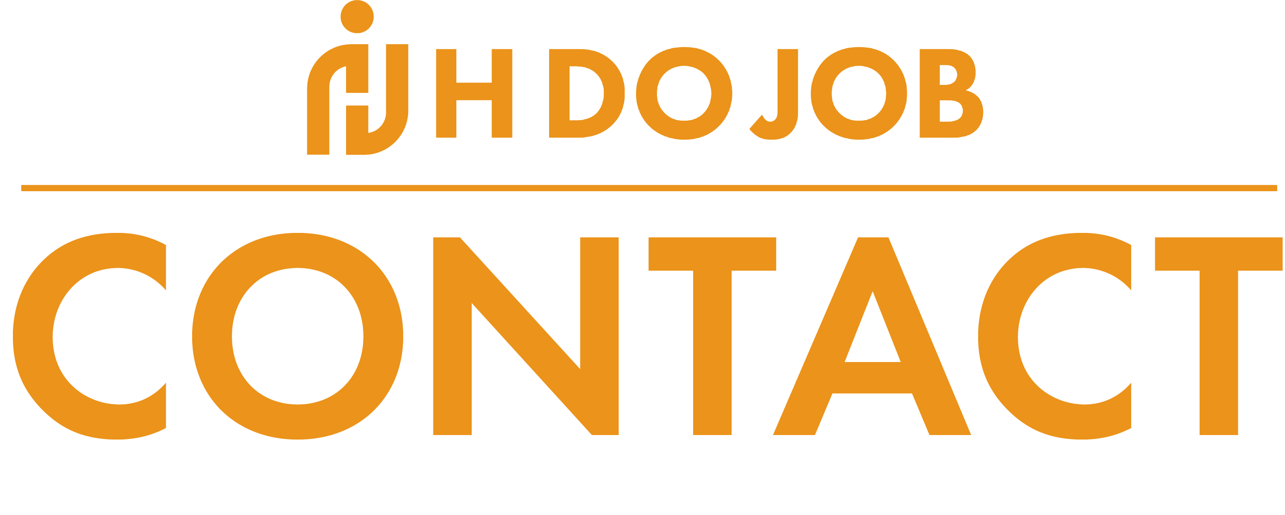 コンタクト文字と社名ロゴ